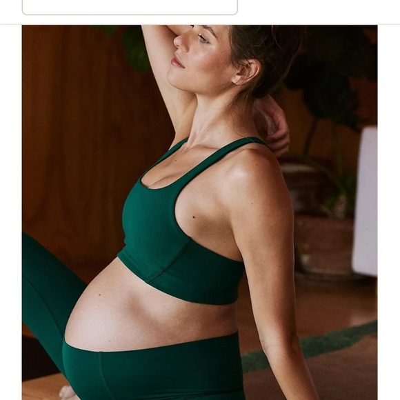 FP Movement X Hatch Square neck Never Better Sports Bra in Garden Green NEW - Picture 2 of 15